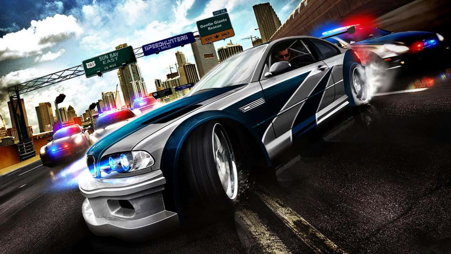 2005videospelet Mest Efterfrågade Need For Speed Pc-poster. Wallpaper