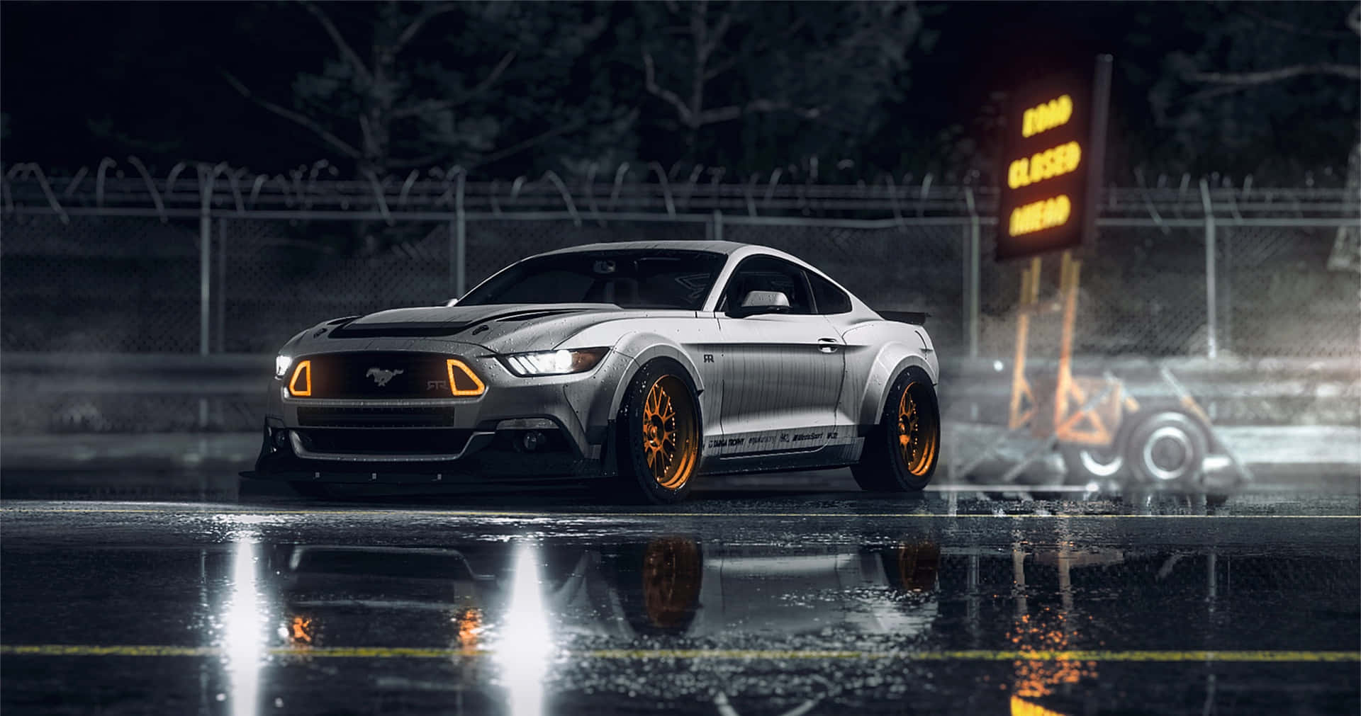 2015ford Mustang I Behov Av Hastighet Pc. Wallpaper