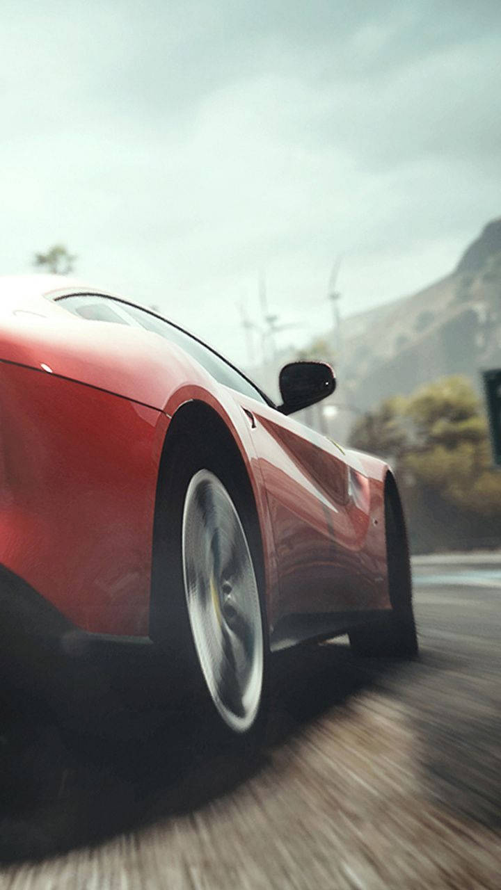 Need For Speed Red Car Tire Iphone
