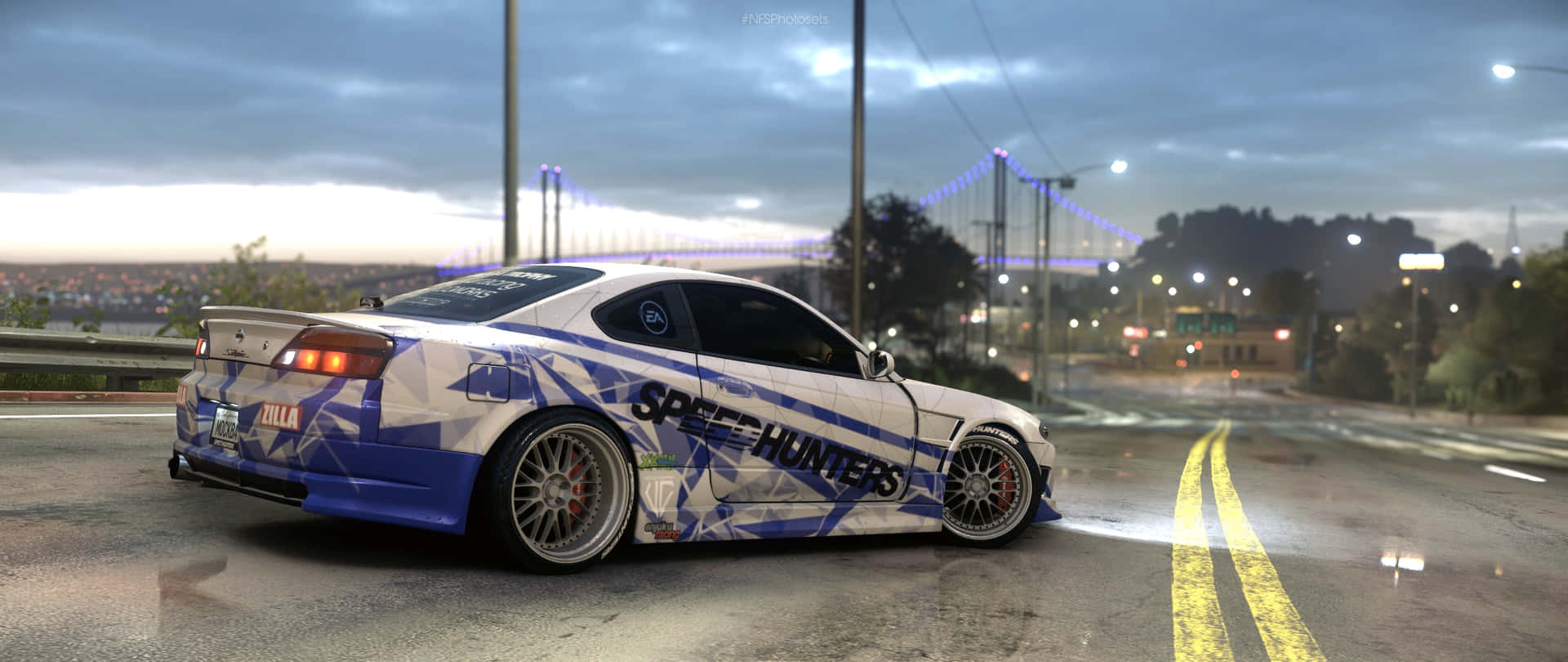 Need For Speed World Custom Car Dusk Scene Wallpaper