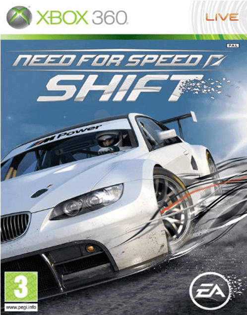 Needfor Speed Shift Xbox360 Cover Art PNG