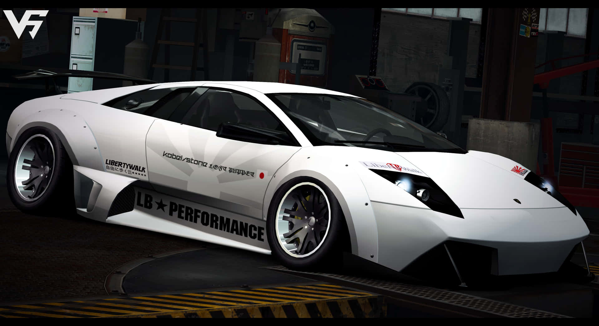 Needfor Speed World White Lamborghini Murcielago Wallpaper