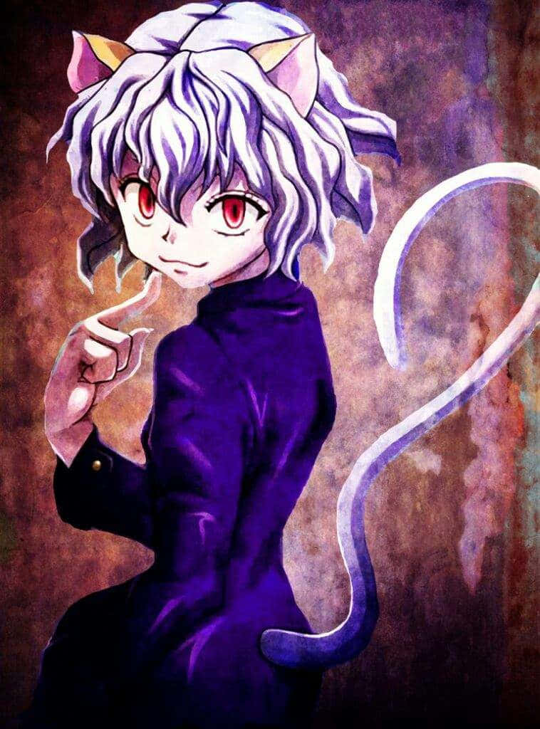 The menacing Neferpitou looks over the dense landscape, silently watching. Wallpaper