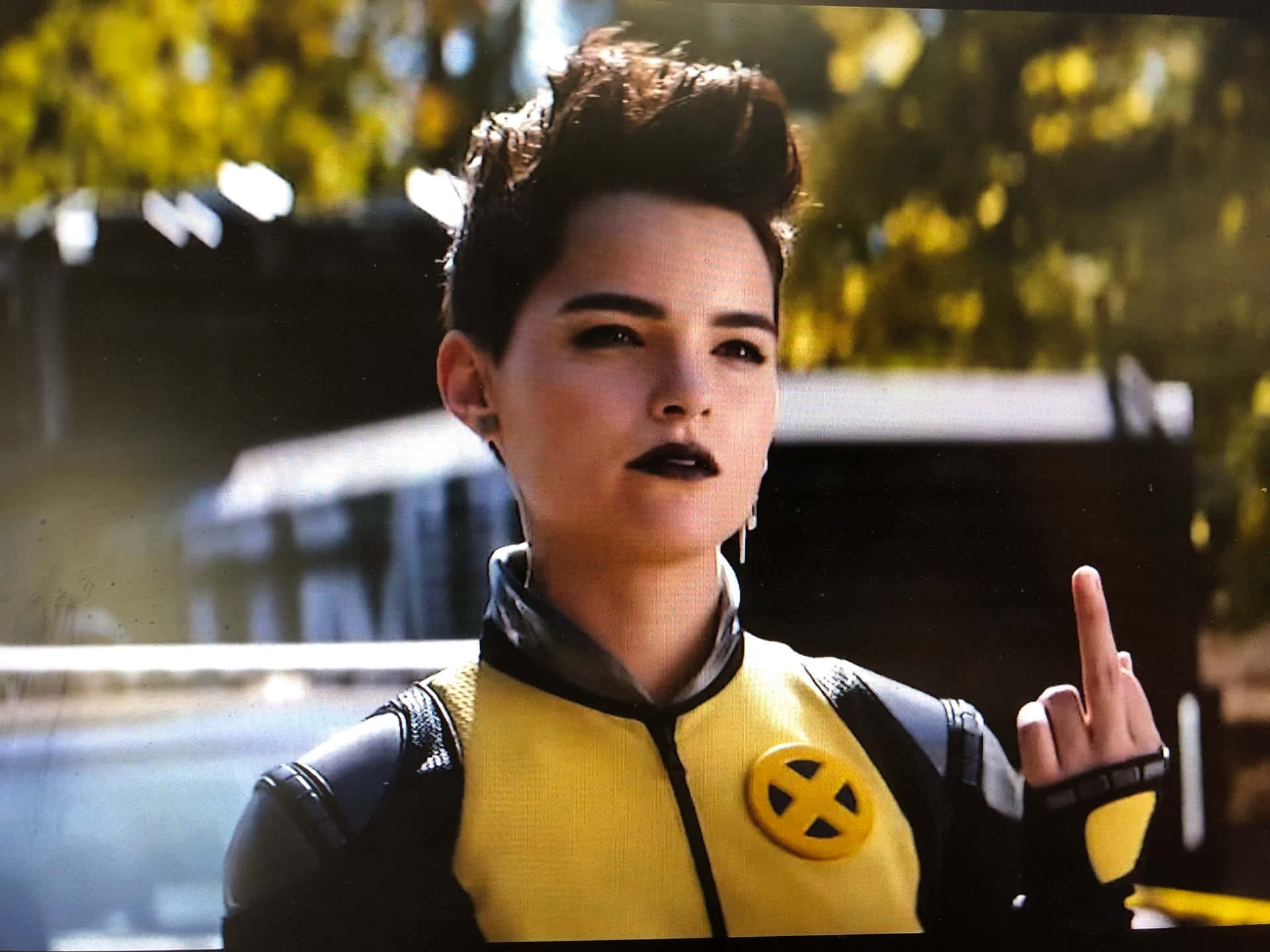 Download Negasonic Teenage Warhead in Action Wallpaper | Wallpapers.com