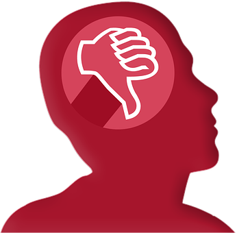 Negative Thoughts Concept Icon PNG