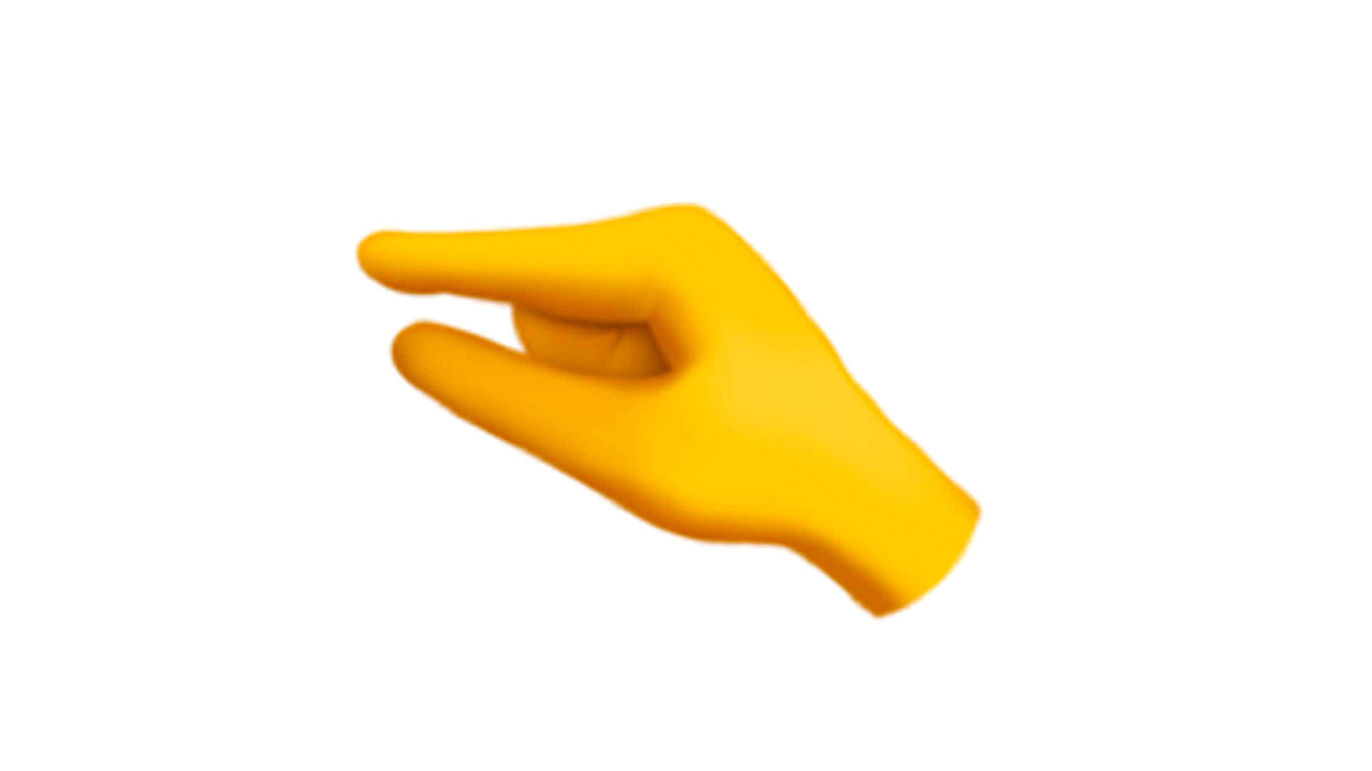 Negligible Yellow Hand Emoji Gesture Wallpaper
