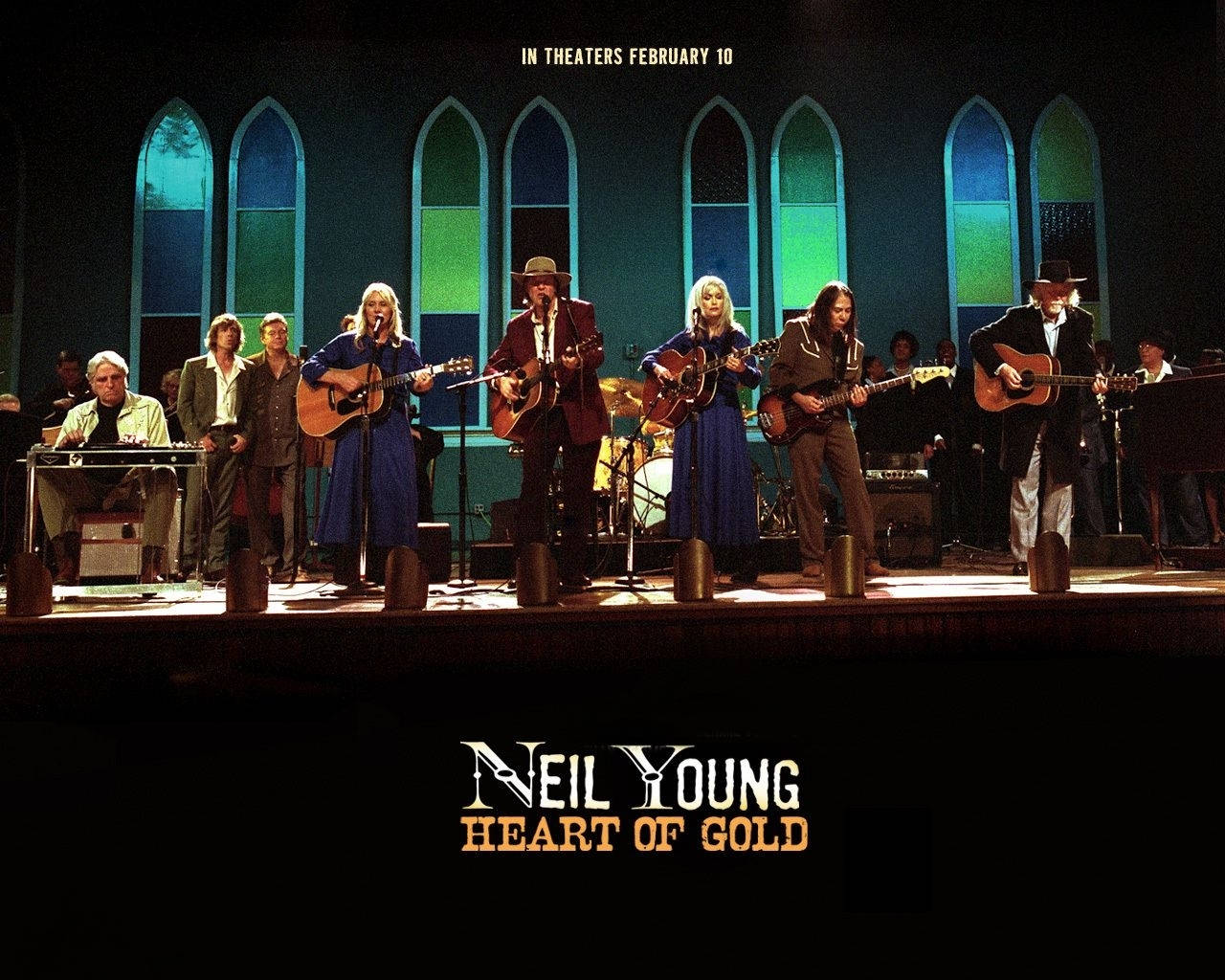 Neil Young Heart Of Gold Concert Film Poster Wallpaper