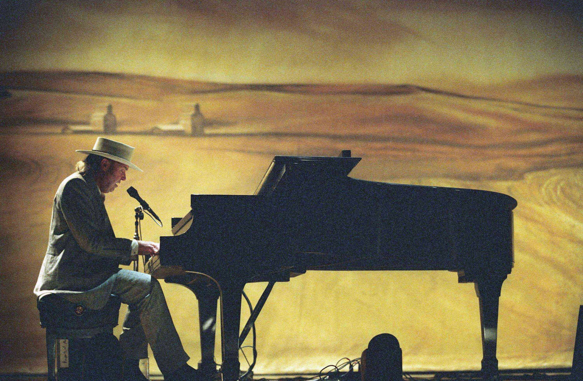 Neil Young Heart Of Gold Concert Film Wallpaper