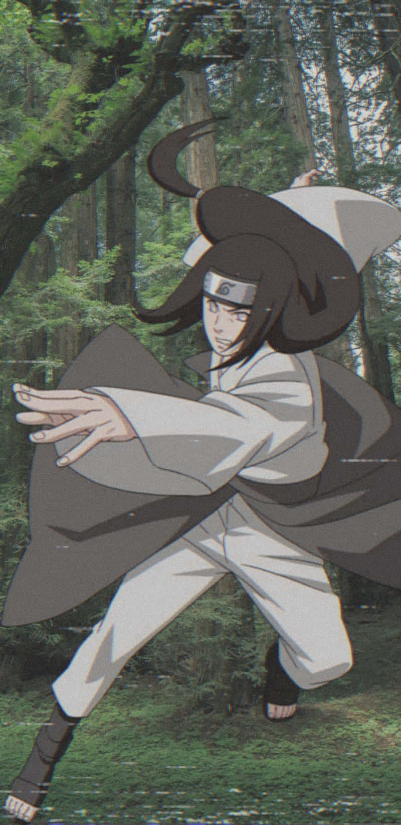 Neji Hyuga, Ninja Fra Det Skjulte Blade Village. Wallpaper