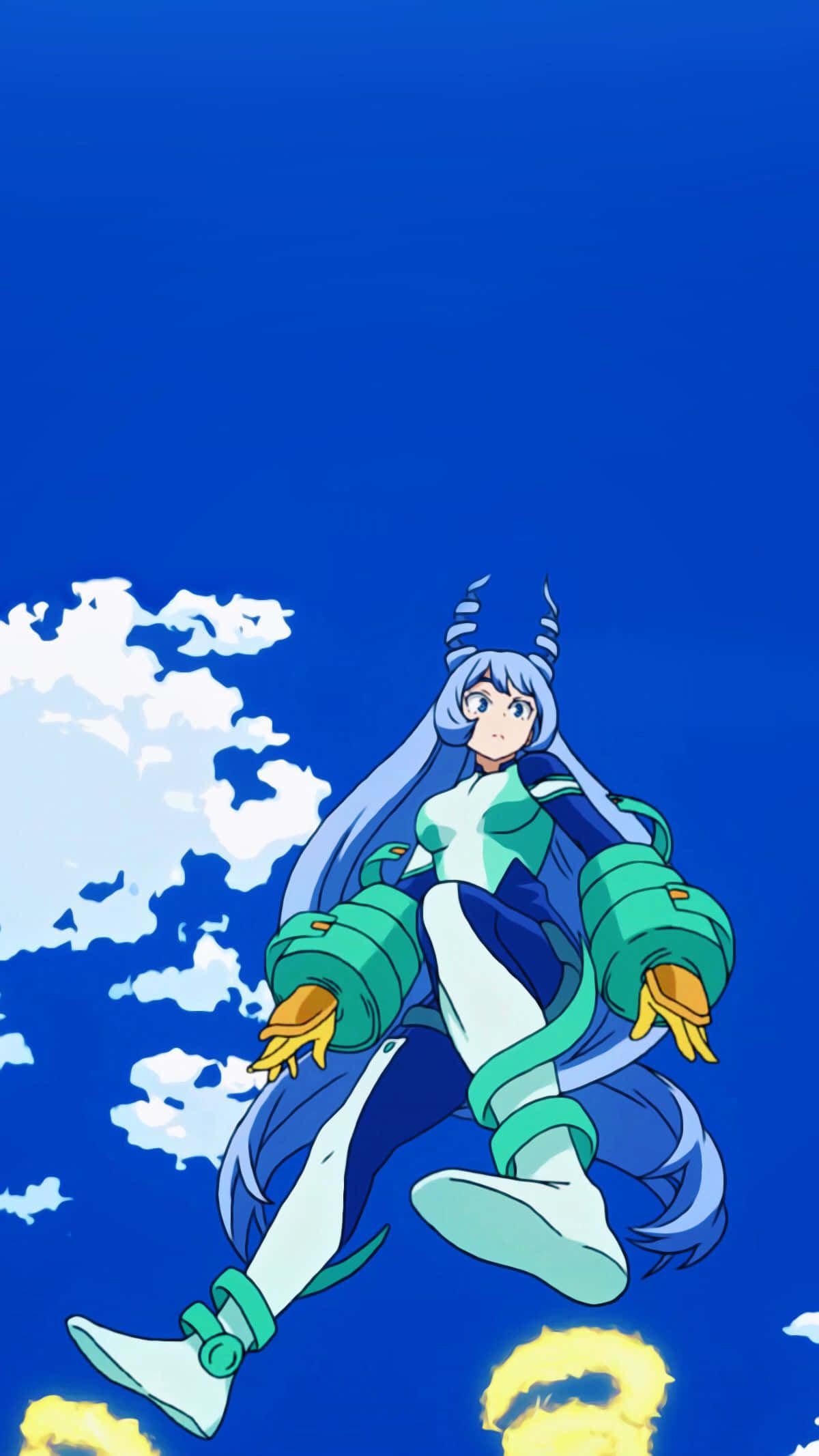 Nejire Hado, an eighth-grader with the powerful quirk of Electricity." Wallpaper