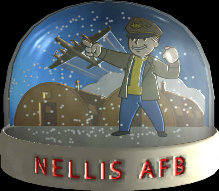 Nellis A F B Snow Globe PNG