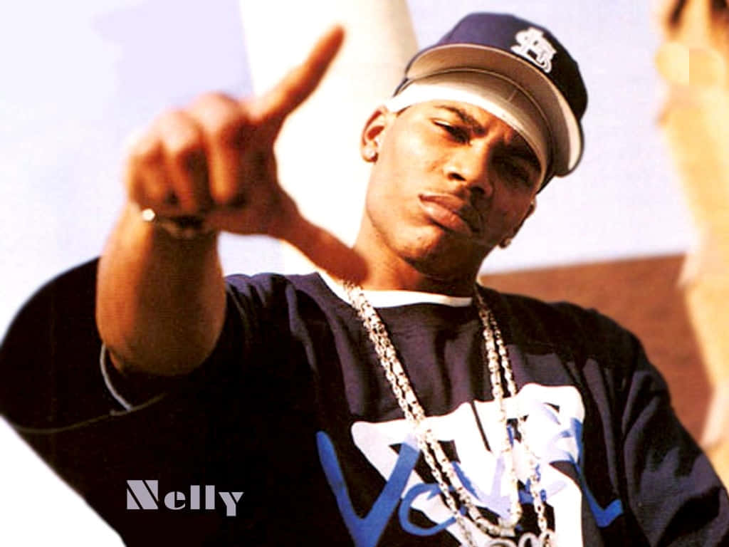 GRAMMY-vindende rapper Nelly. Wallpaper
