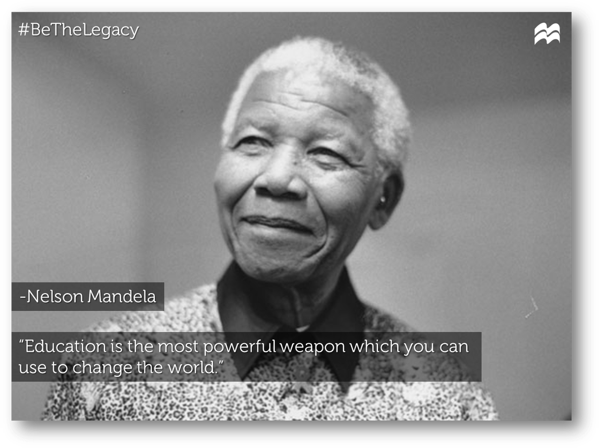 Download Nelson Mandela Education Quote | Wallpapers.com