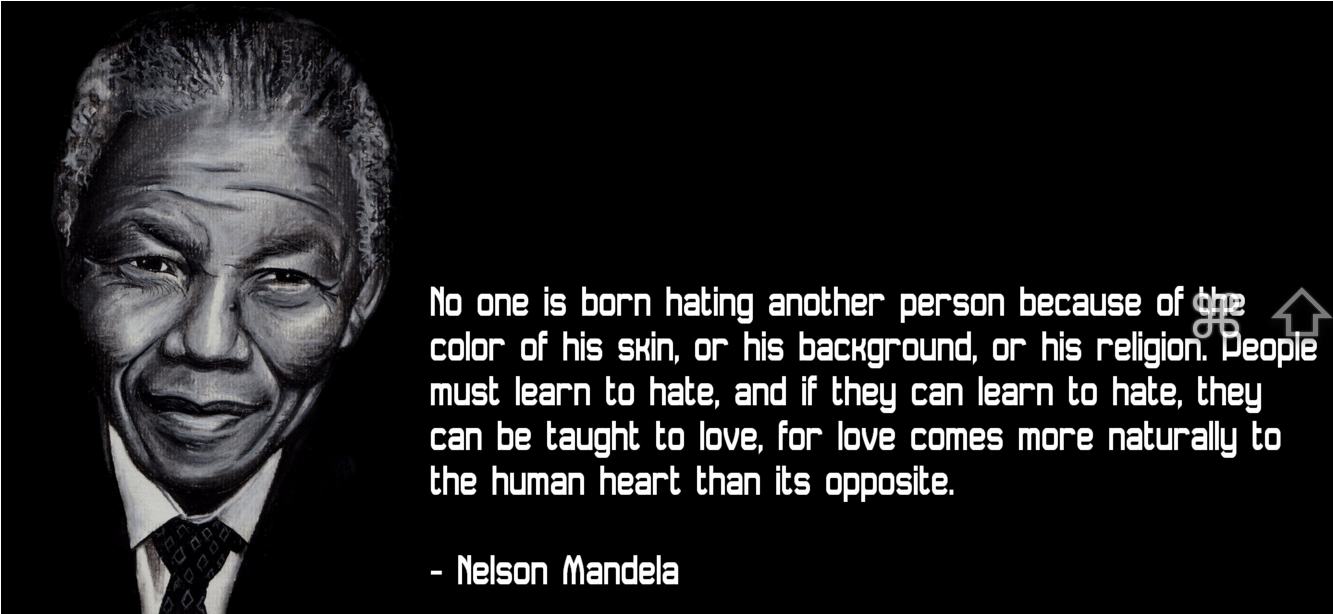 Nelson Mandela Loveand Hate Quote PNG