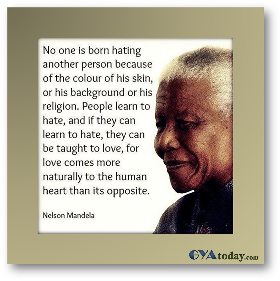 Nelson Mandela Loveand Hate Quote PNG