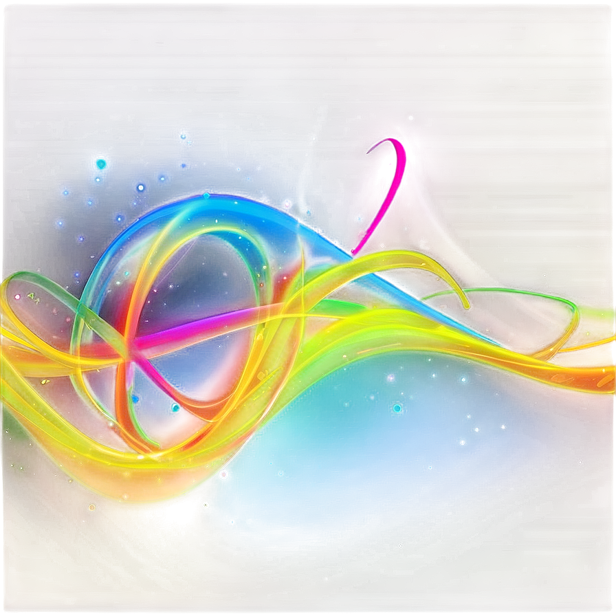 Neon Abstract Swirls Png 06202024 PNG