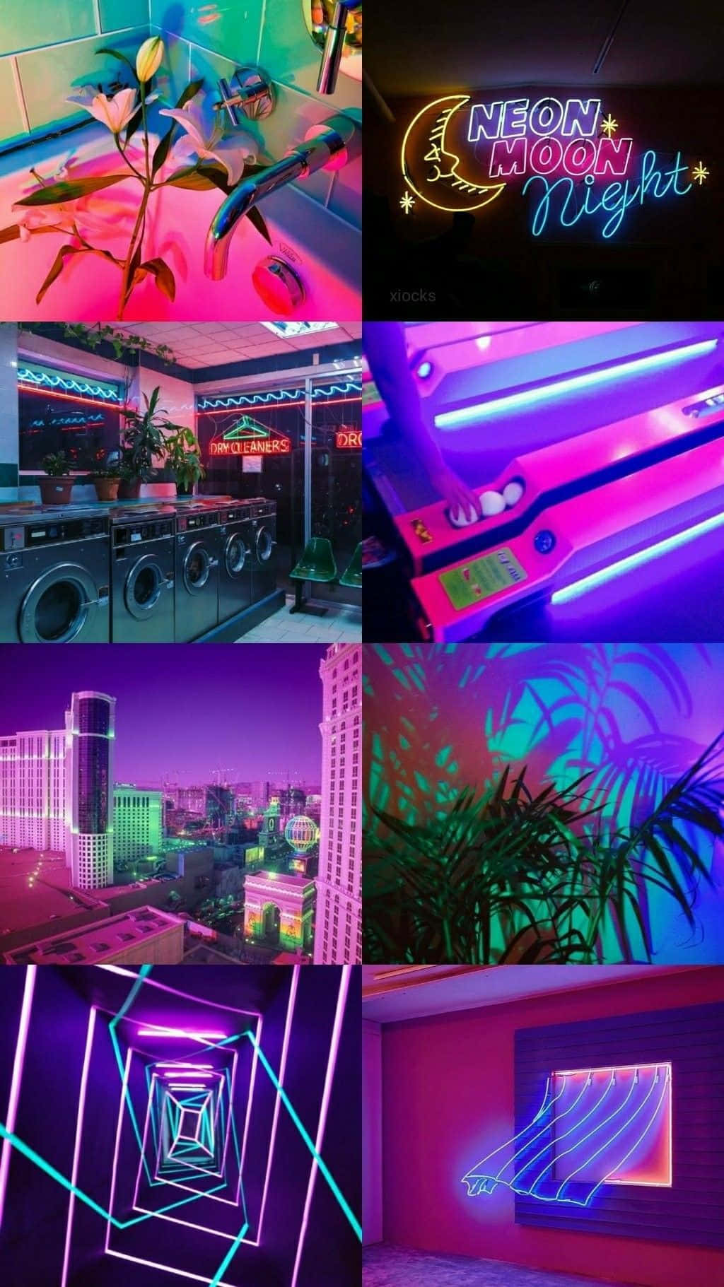 "Create a beautiful, futuristic landscape with the perfect Neon Aesthetic background"