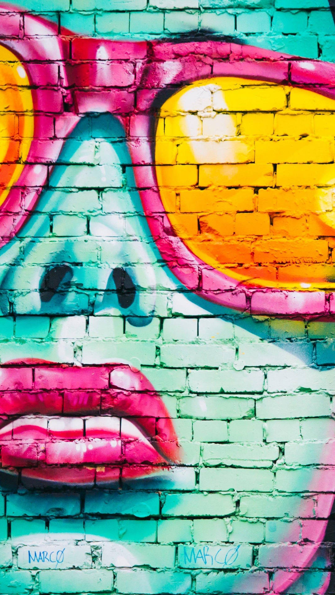 Neon Aesthetic Graffiti Iphone Wallpaper