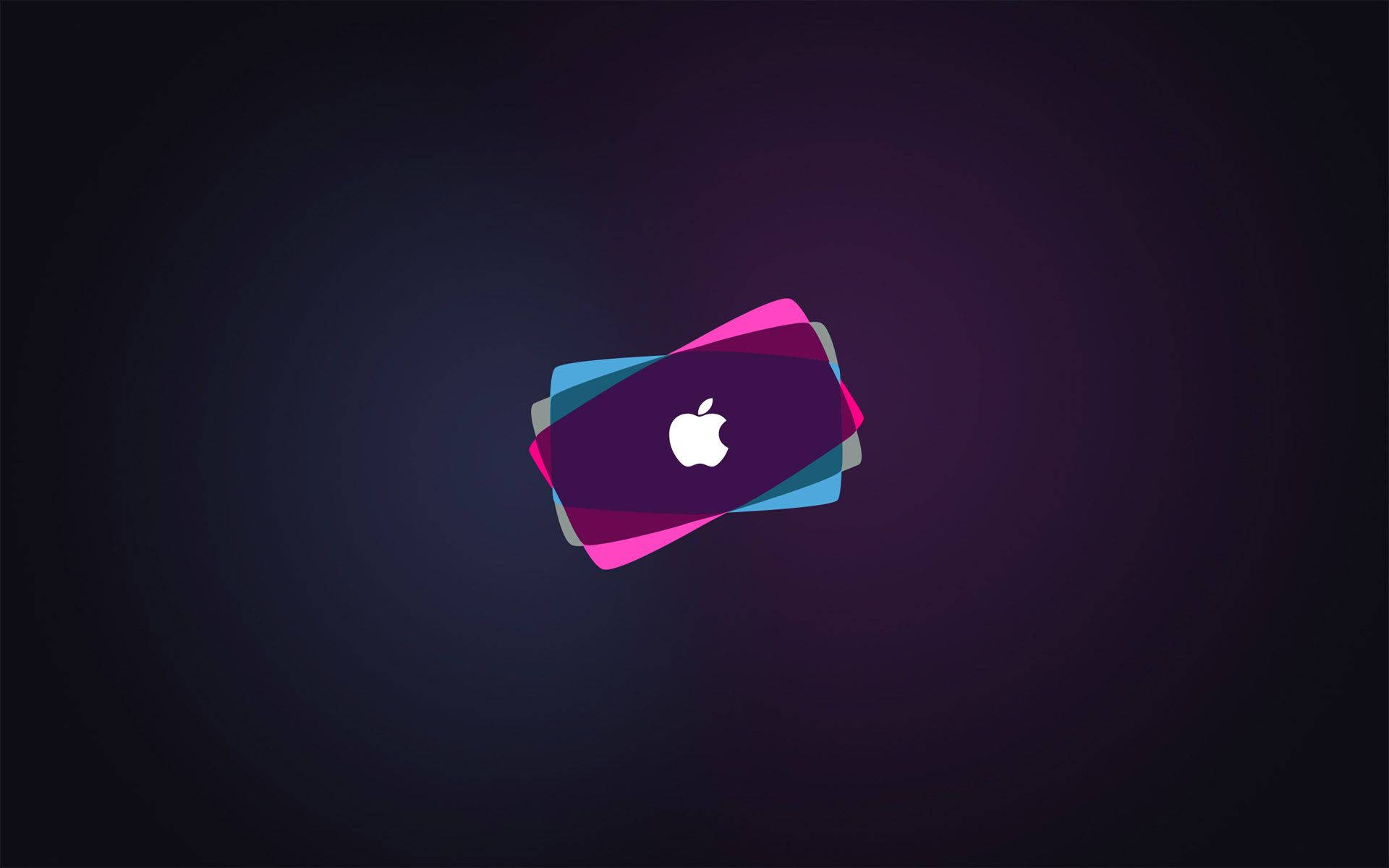 Neon Art Apple Emblem