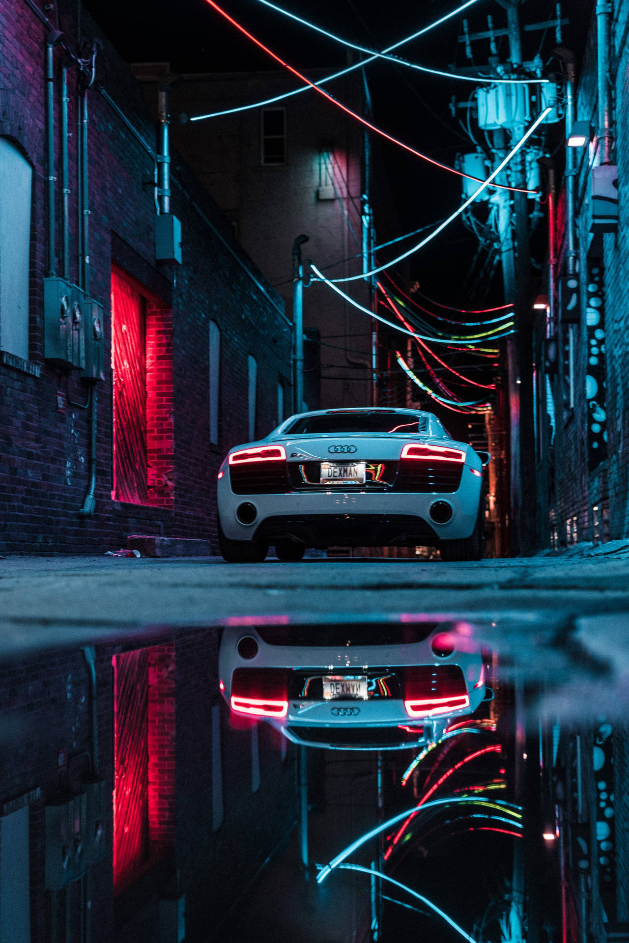 Download Neon Audi Car Wallpaper 