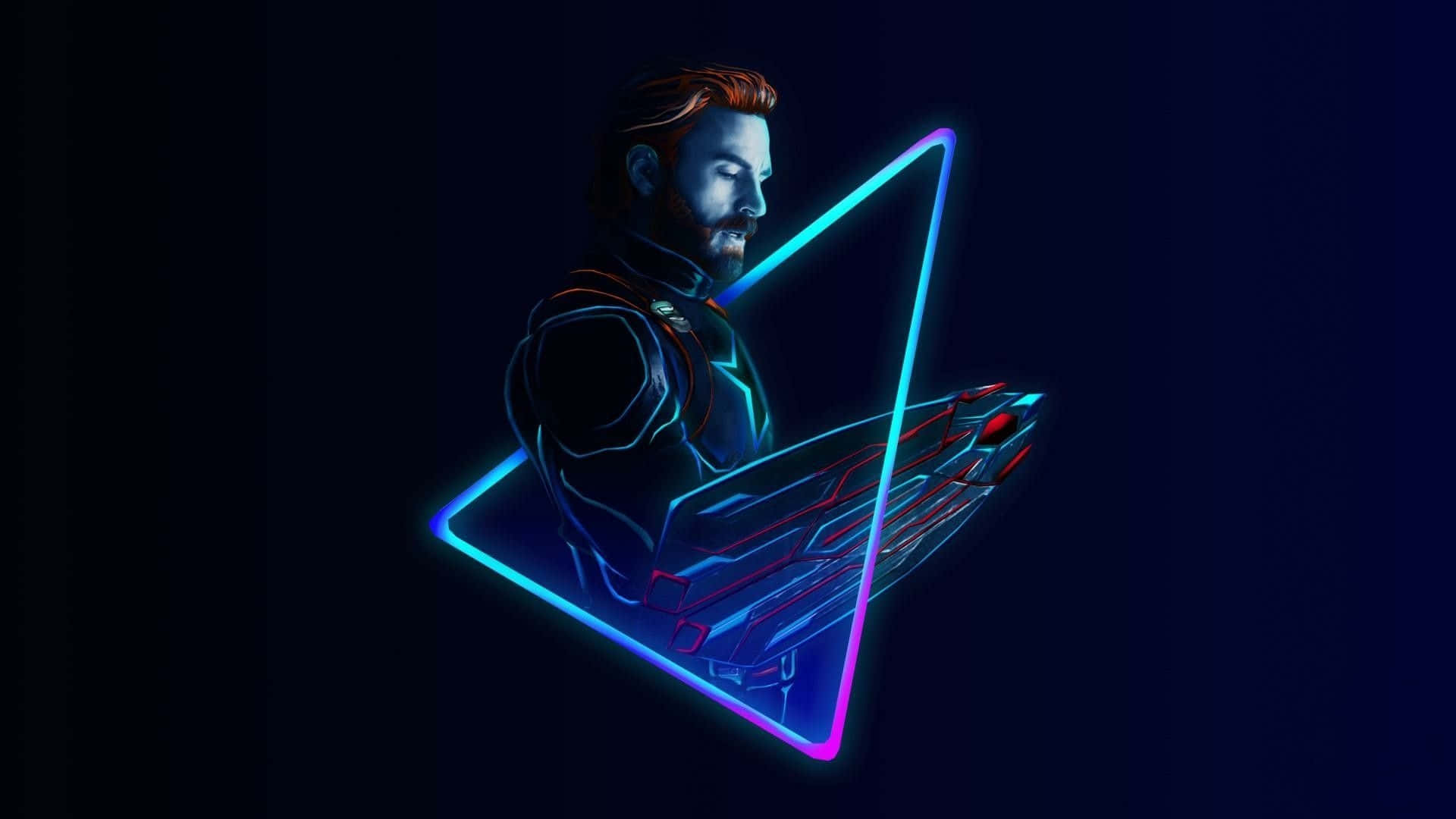 Neon Avenger Laptop Wallpaper Wallpaper