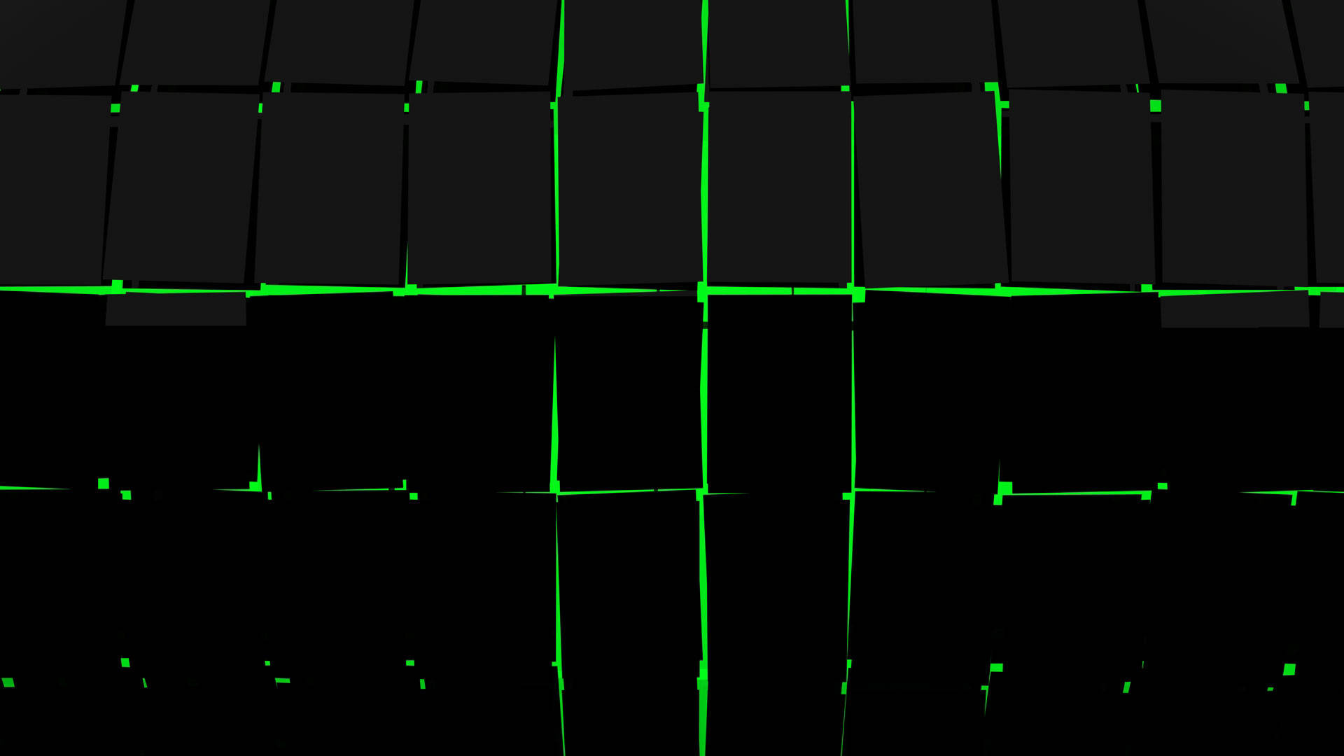Neon Baklysdækket abstrakte kvadrater sort skrivebords tapet. Wallpaper