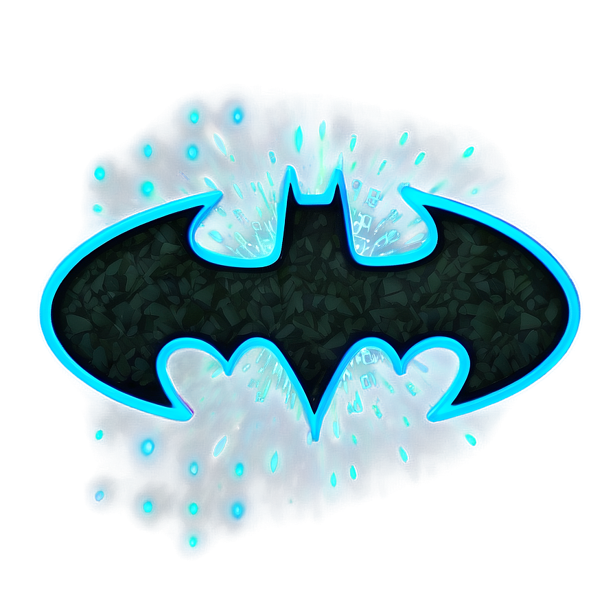 Neon Batman Logo Png 05042024 PNG