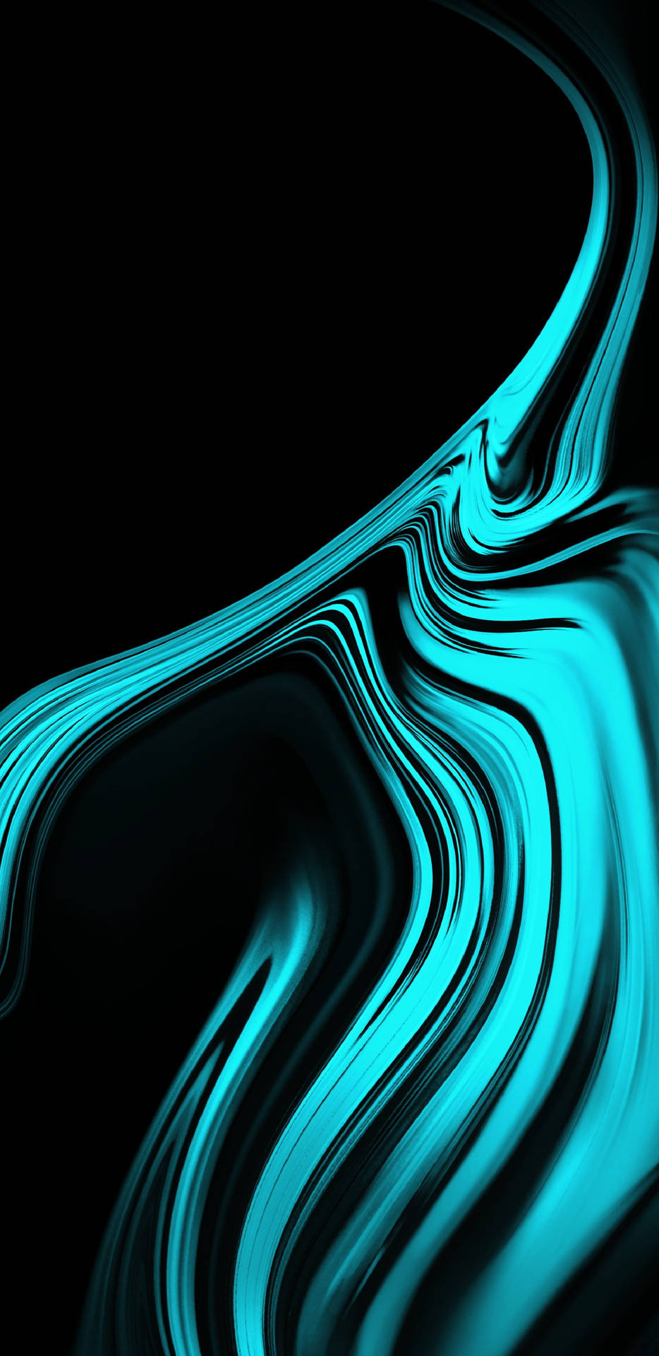 Neon Blue Abstract Redmi Note 9 Pro Picture