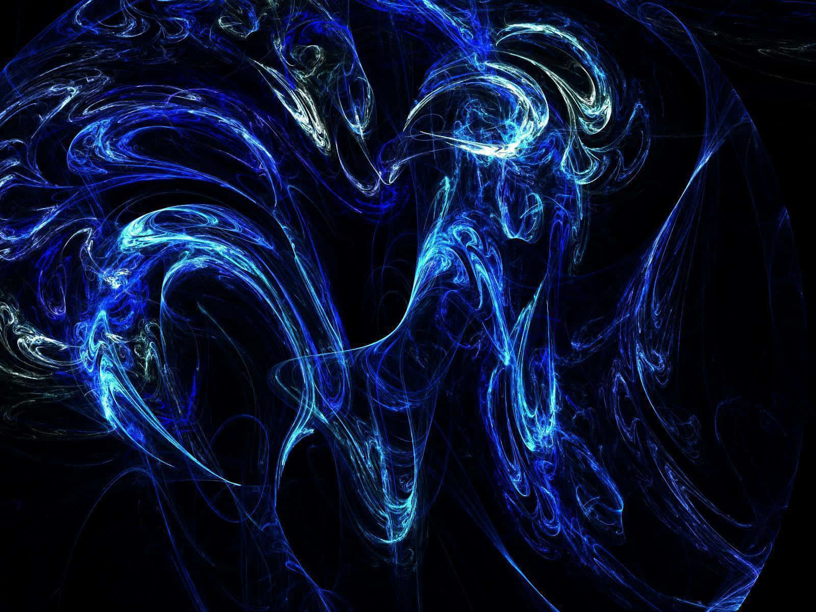 Captivating Neon Blue Background