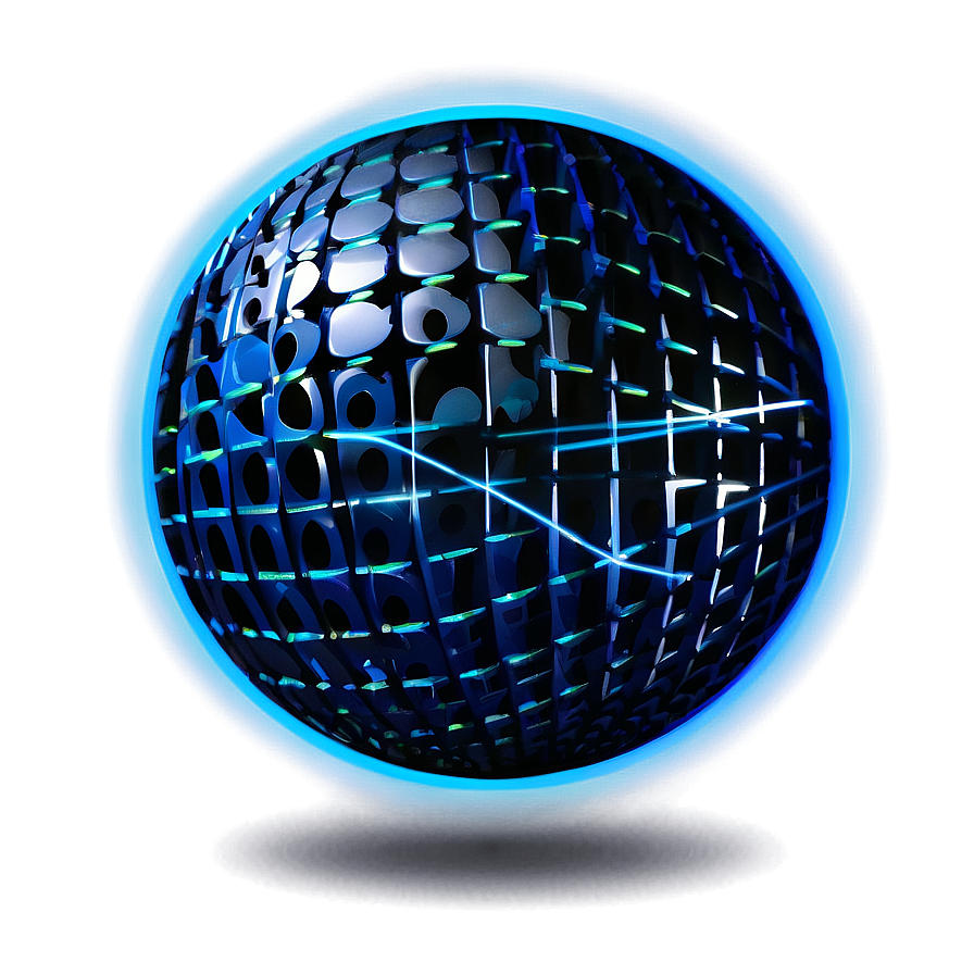 Neon Blue Ball Png 38 PNG