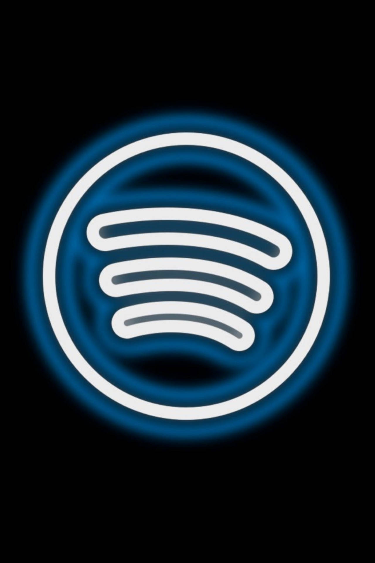 Spotify Azul Neon Papel de Parede