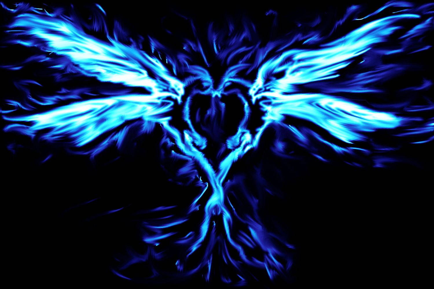 Neon Blue Twin Phoenix