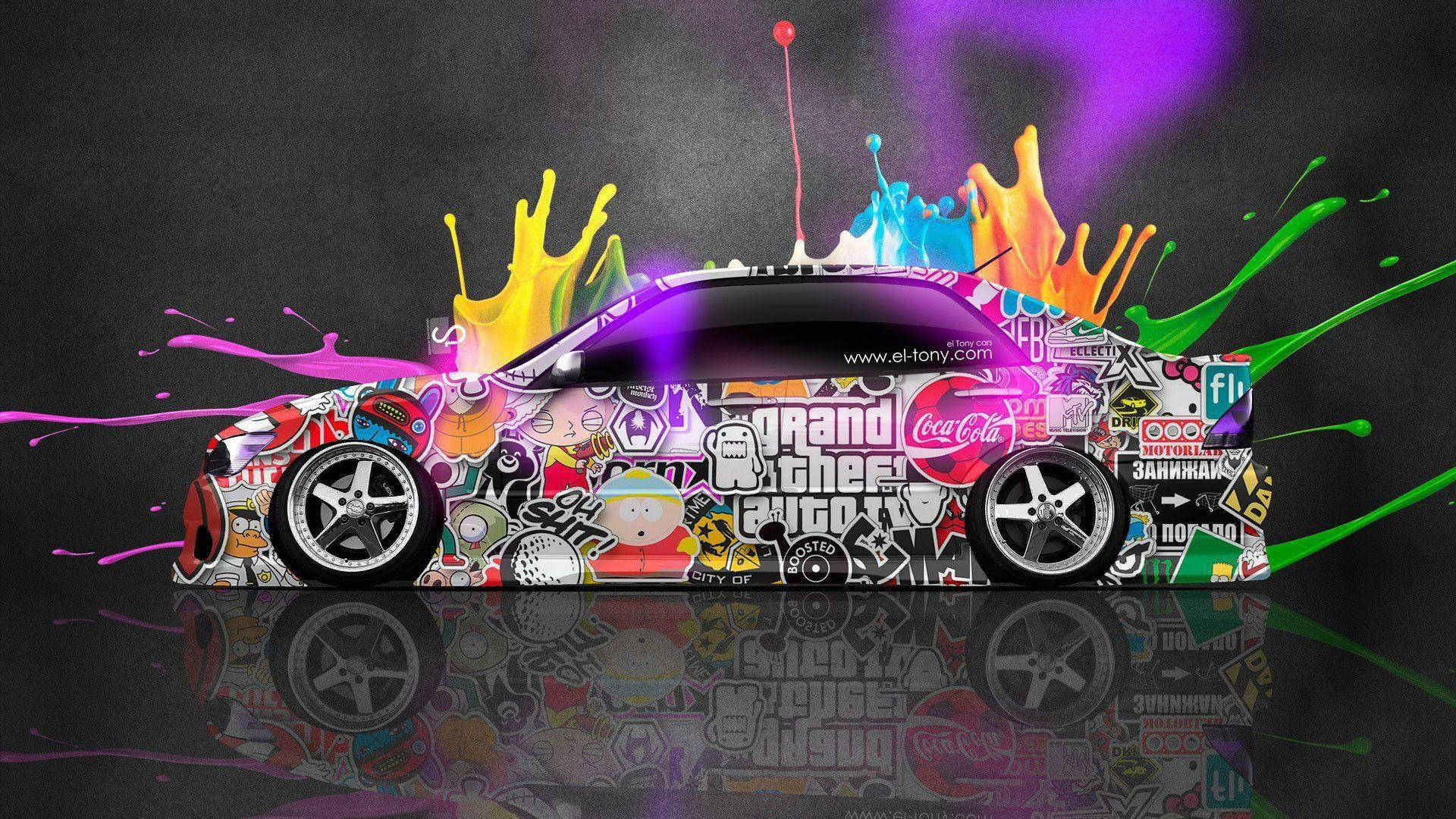 Neon Car Grand Theft Auto Wallpaper