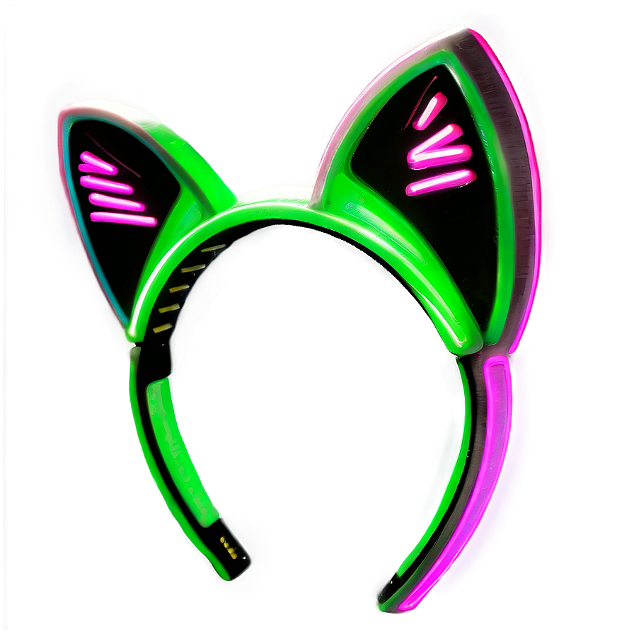 Neon Cat Ears Png 51 PNG