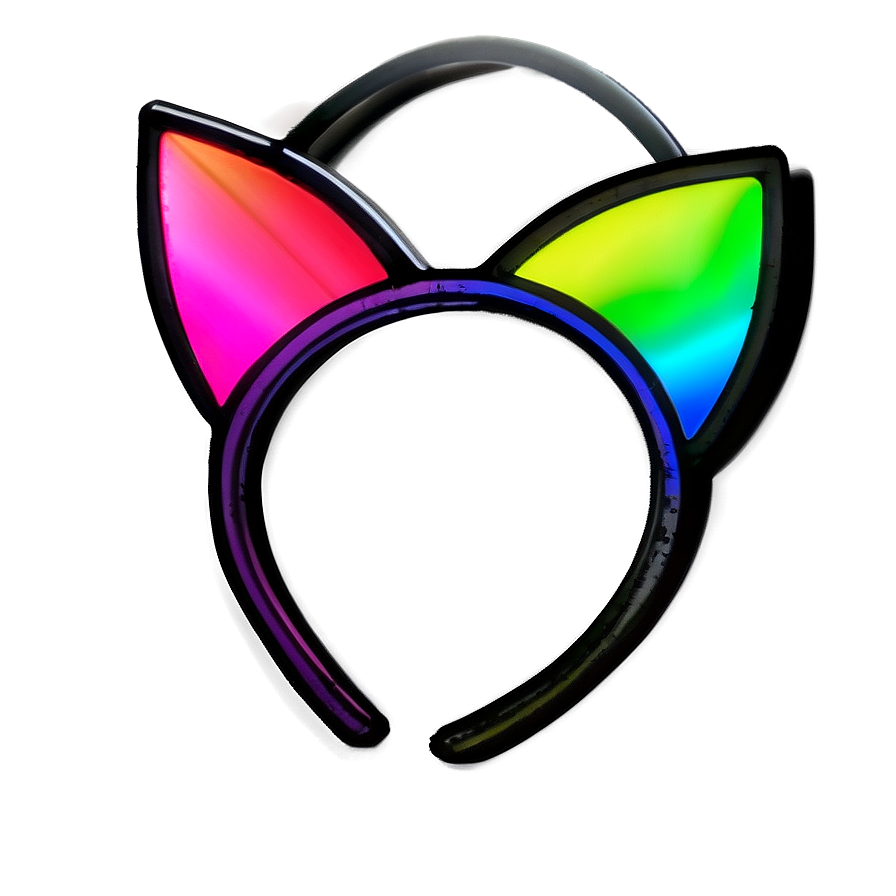 Neon Cat Ears Png Dsw68 PNG