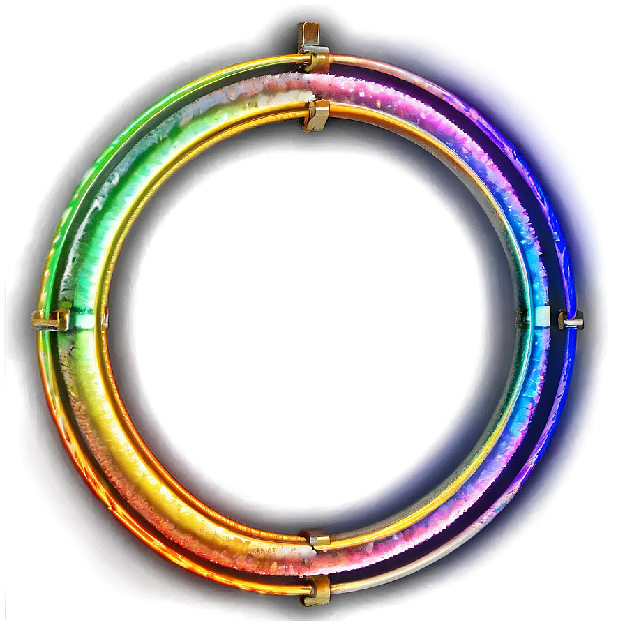 Neon Circle Frame Png 34 PNG