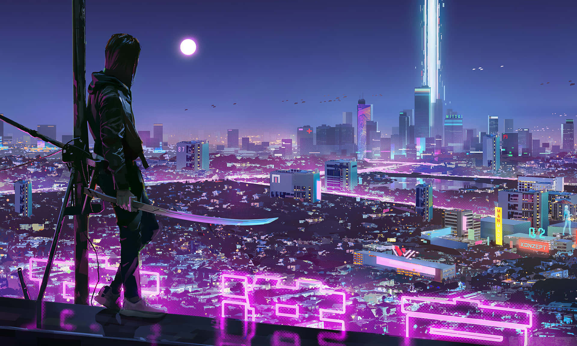 “The Glowing City of Neon City”