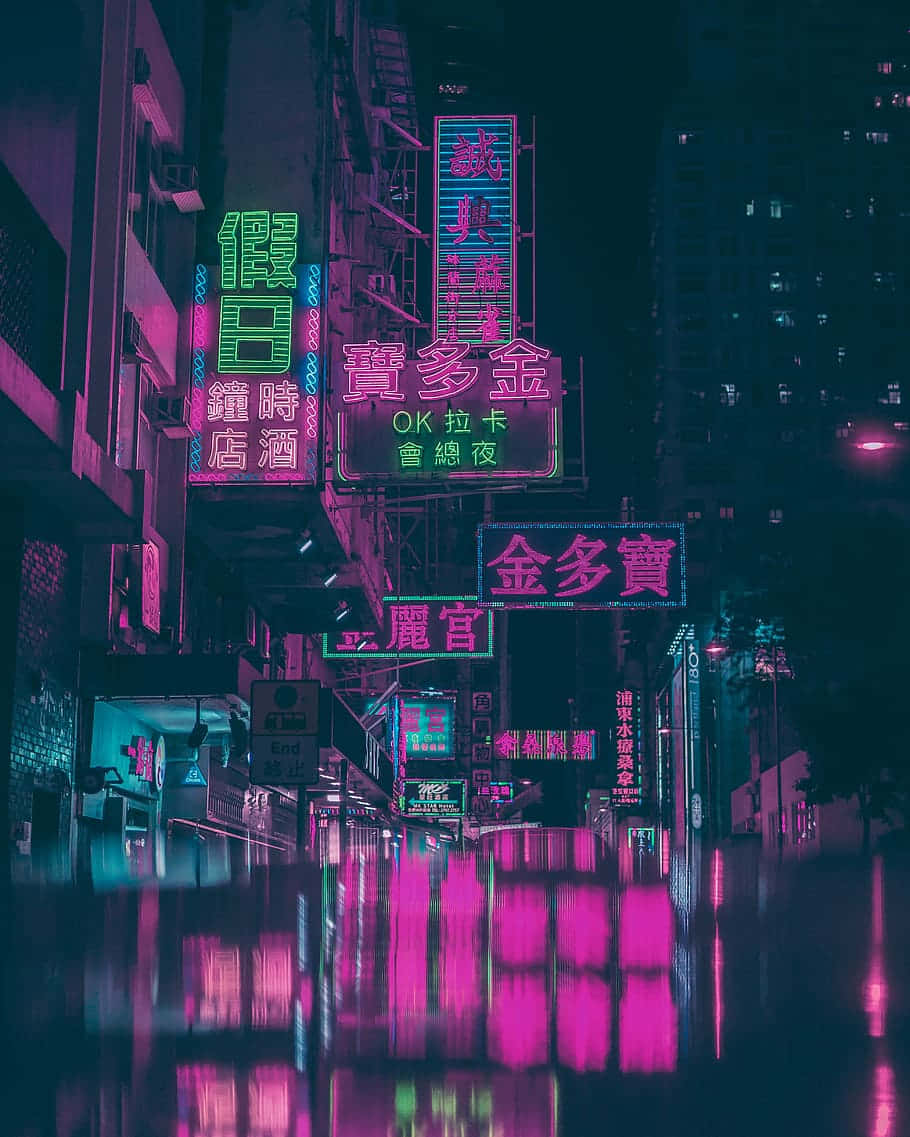 Experience the vibrant nightlife of Neon City