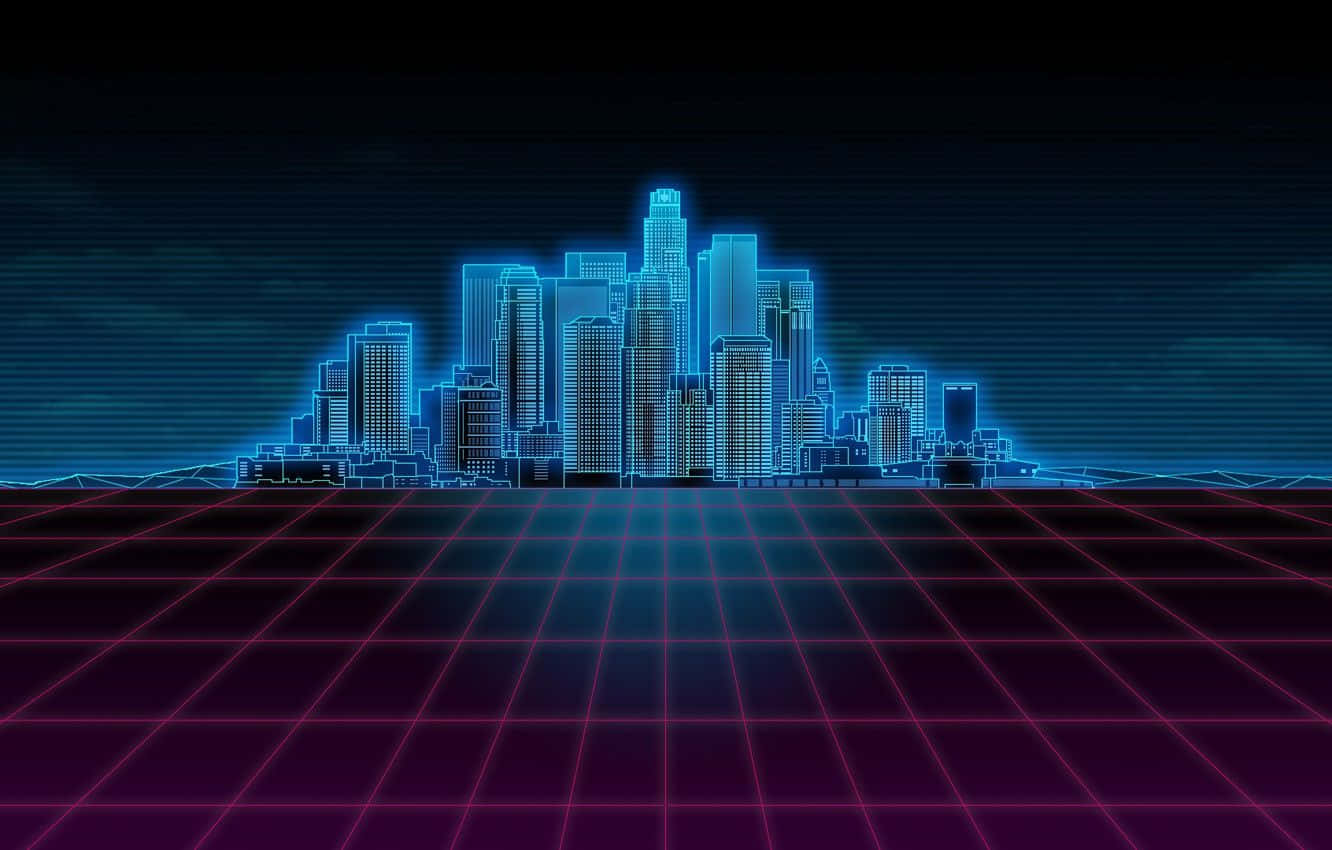 Neon City Background