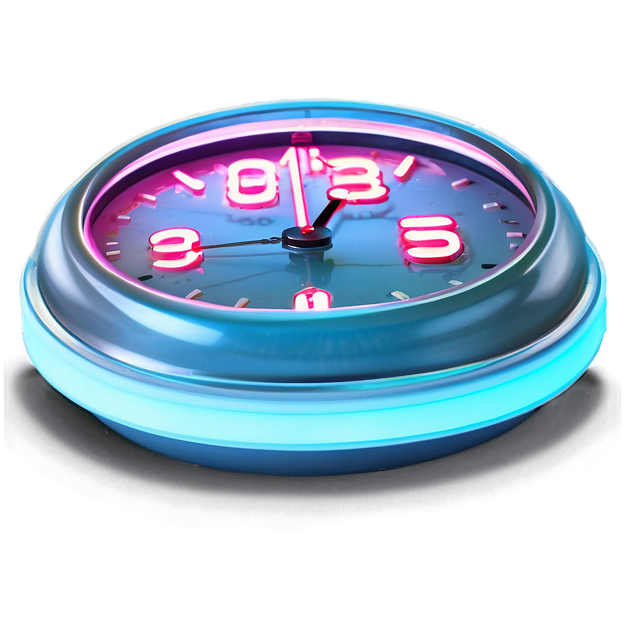 Neon Clock Cliparter Png 5 PNG