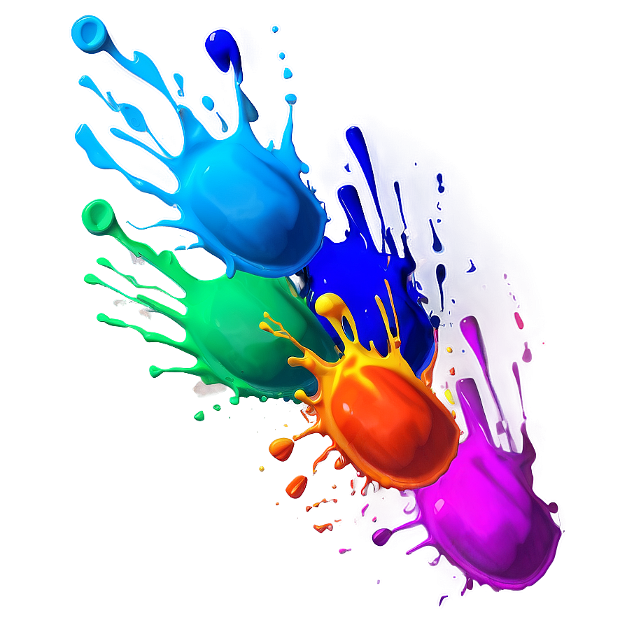 Neon Color Splash Png 06252024 PNG