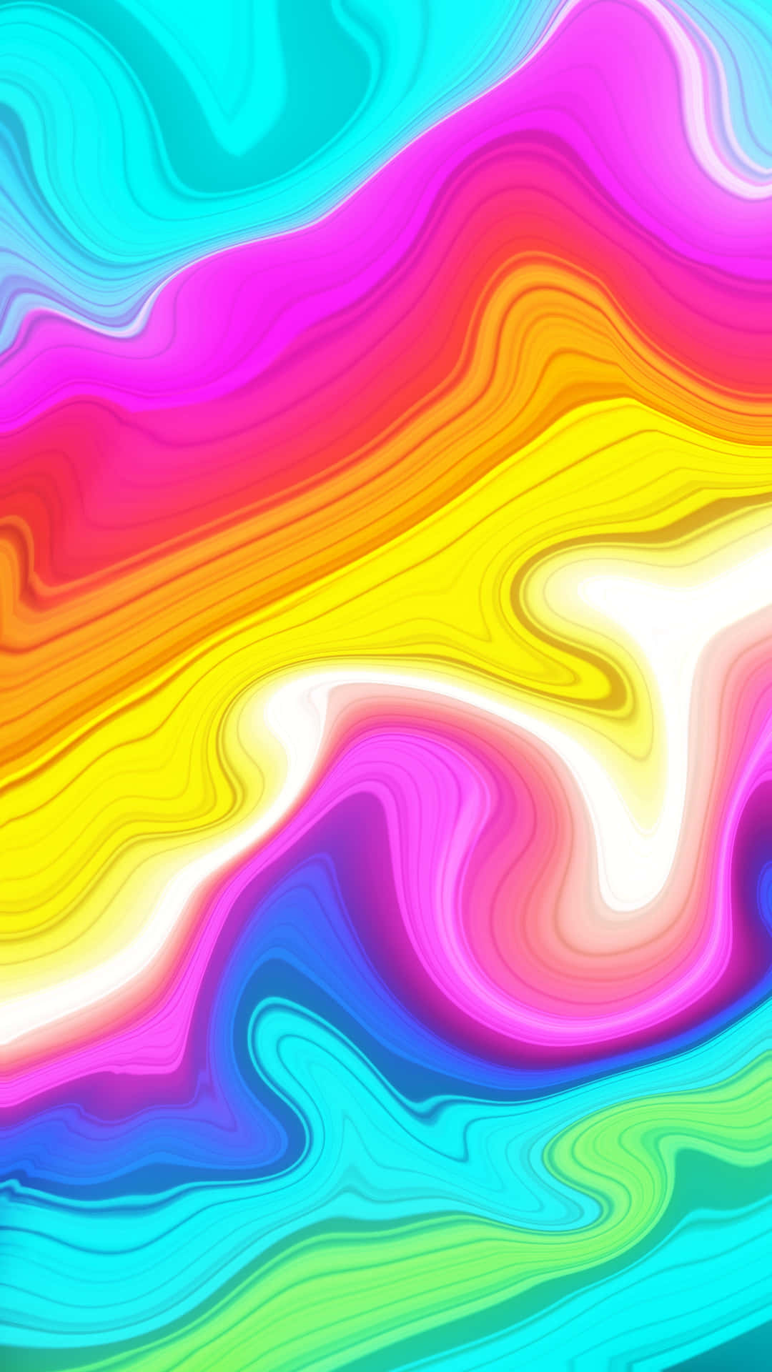 A vivid and eye-catching neon color background