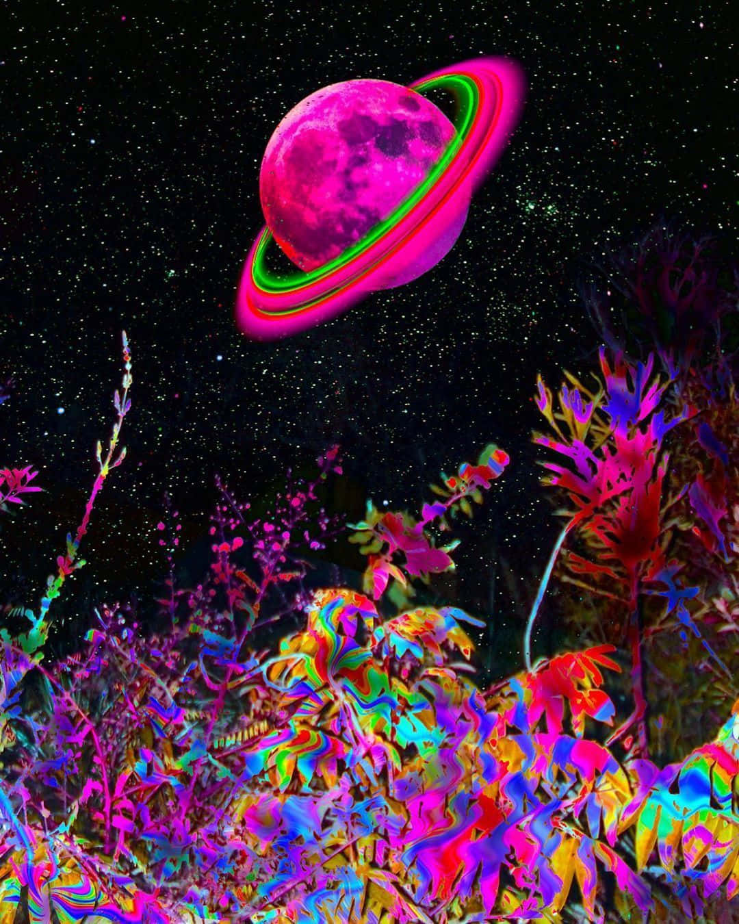 Vibranticolori Neon Per L'immagine Del Profilo Di Instagram. Sfondo