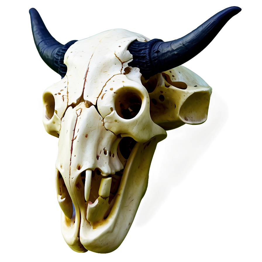 Neon Cow Skull Png Hww PNG