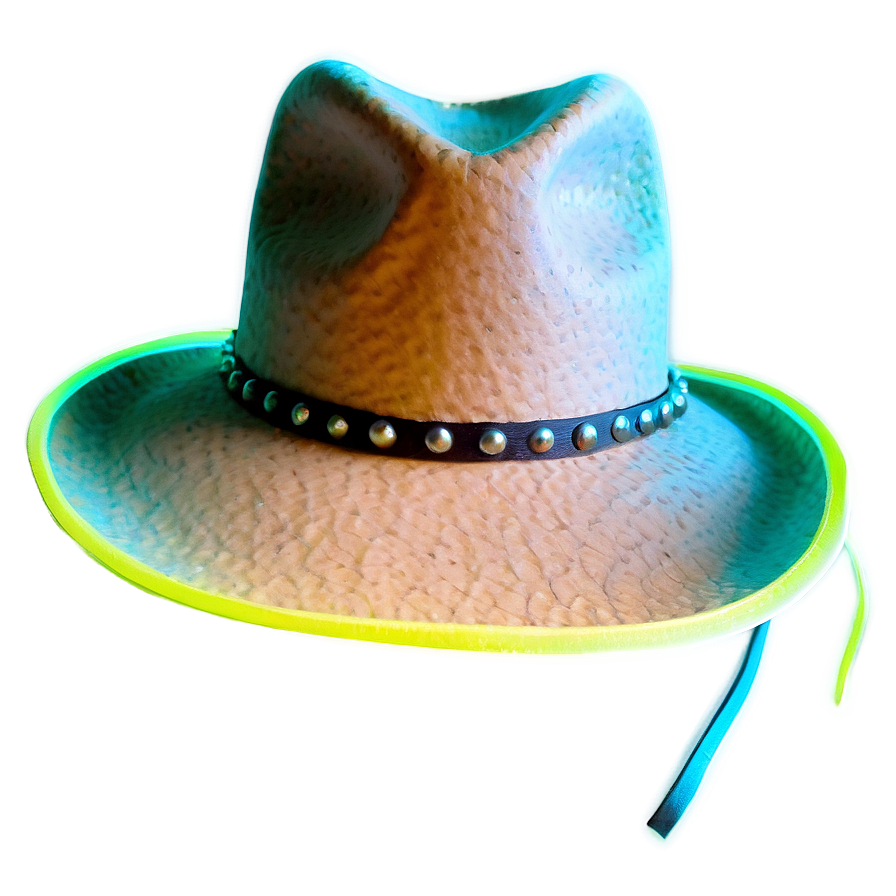 Neon Cowgirl Hat Png 06132024 PNG