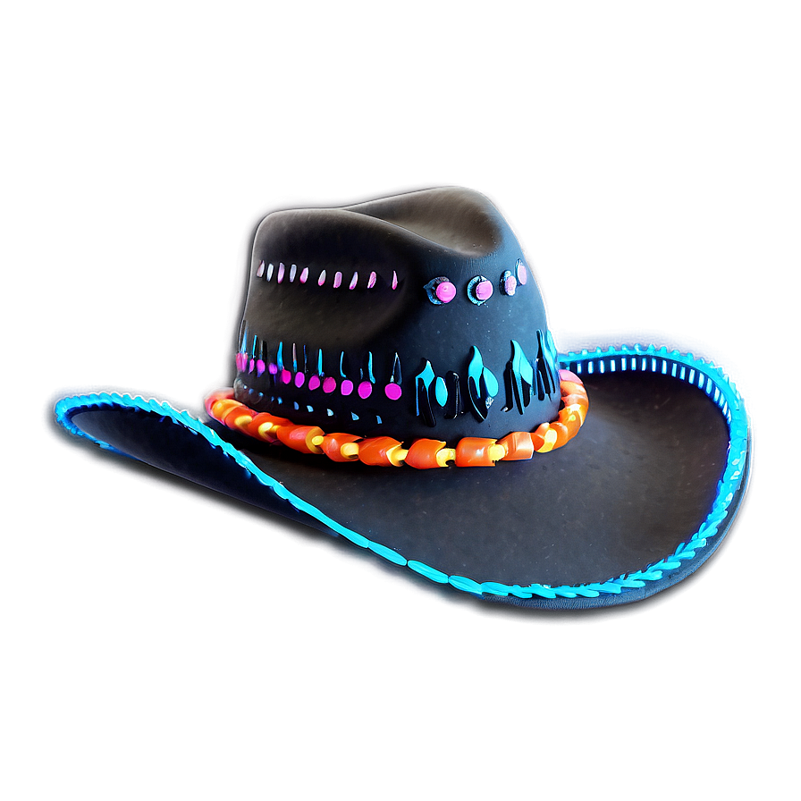 Neon Cowgirl Hat Png Dcx49 PNG