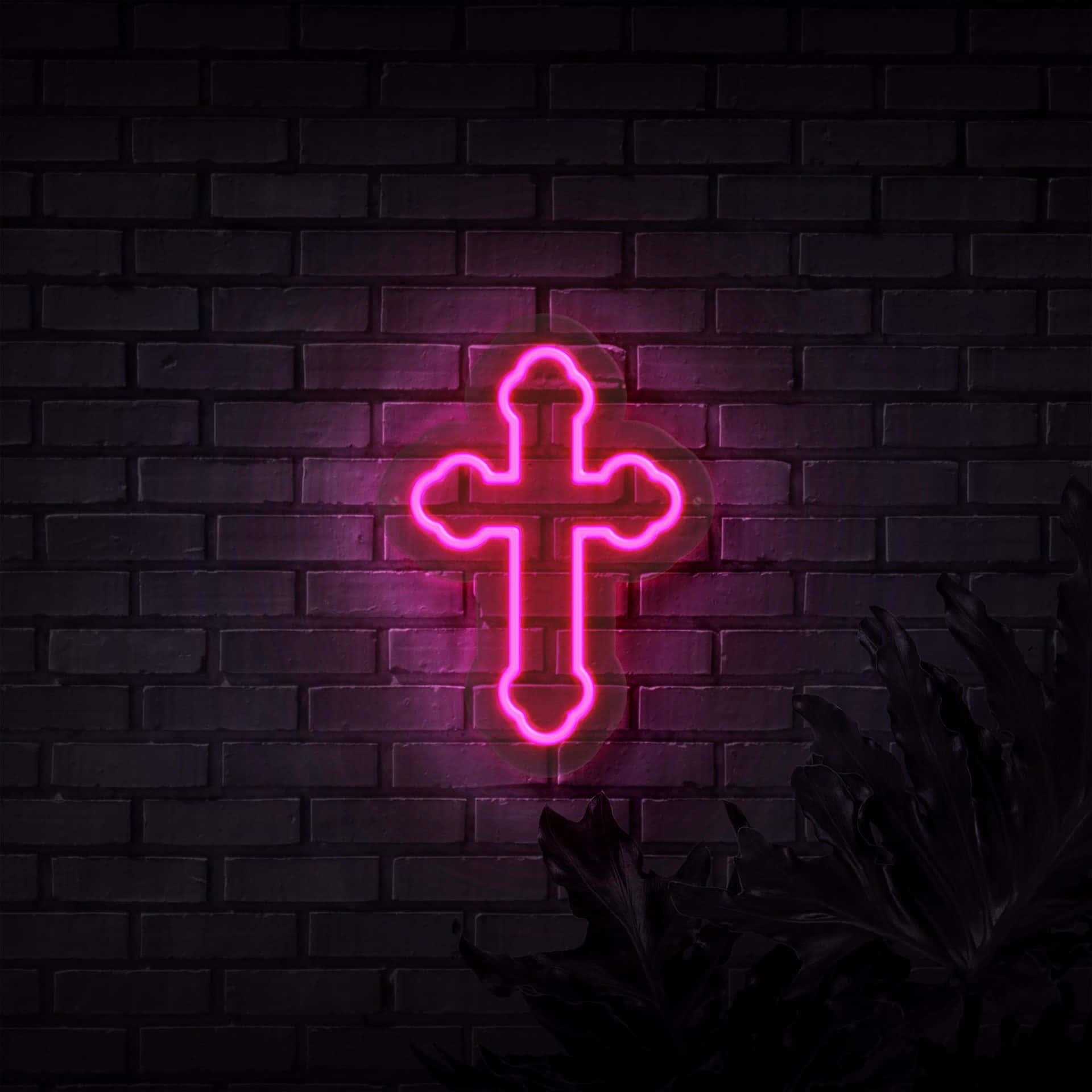 Download Neon Cross Wallpaper 