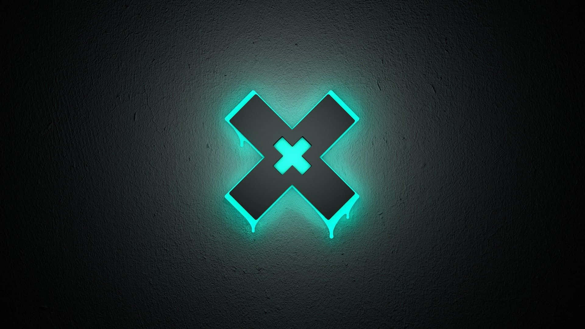 Neon Cross Sign Wall Art Wallpaper