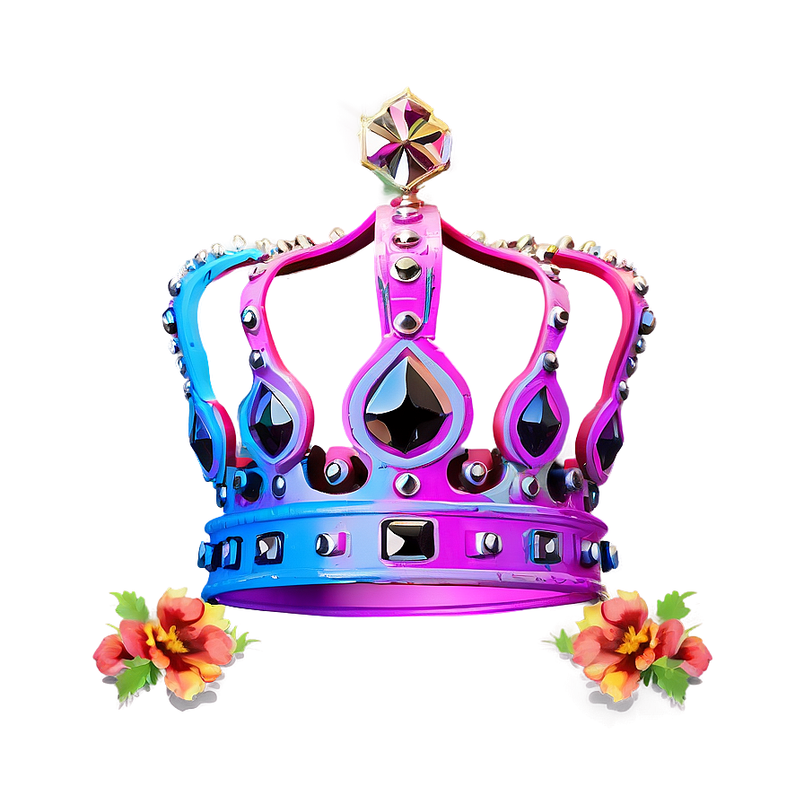 Neon Crown A PNG