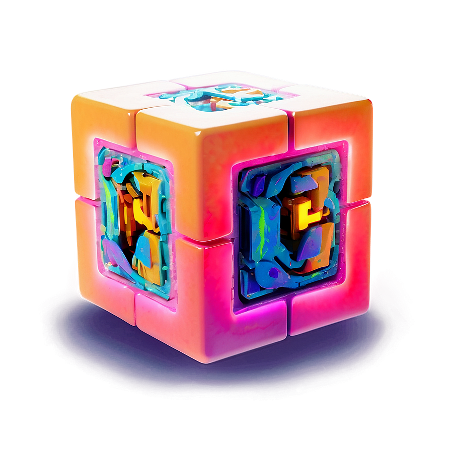Neon Cube Png 52 PNG
